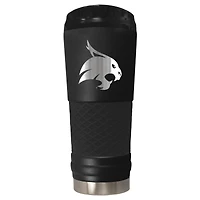 Black Texas State Bobcats Stealth Matte 24oz Tumbler