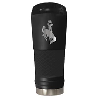 Black Wyoming Cowboys Stealth Matte 24oz Tumbler