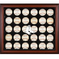 Boston Red Sox (2009 - Present) Logo Mahogany Framed 30-Ball Display Case