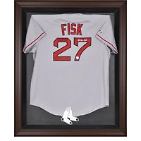 Boston Red Sox (2009 - Present) Brown Framed Logo Jersey Display Case