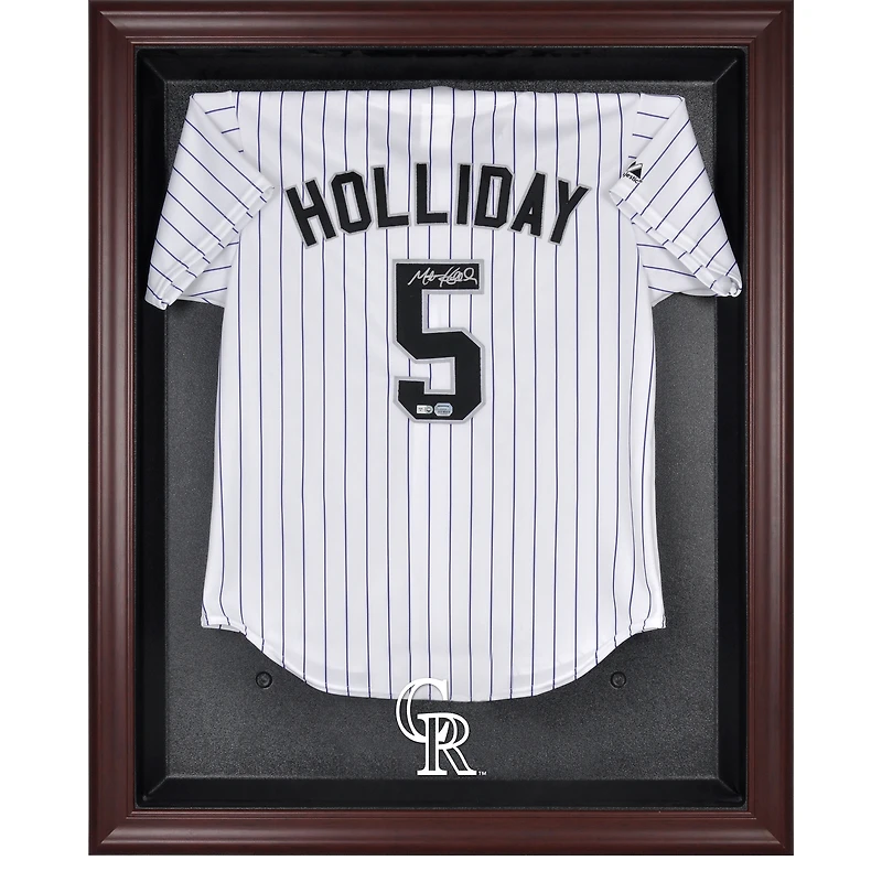 Colorado Rockies (2017 - Present) Mahogany Framed Logo Jersey Display Case