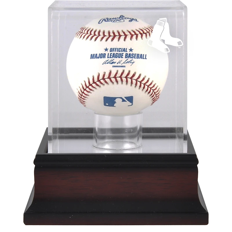 Boston Red Sox (2009 - Present) Mahogany Baseball Logo Display Case