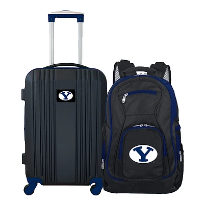 MOJO Black BYU Cougars 2-Piece Luggage & Backpack Set