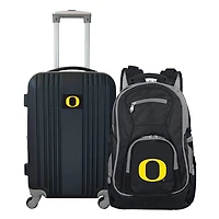 MOJO Black Oregon Ducks 2-Piece Luggage & Backpack Set