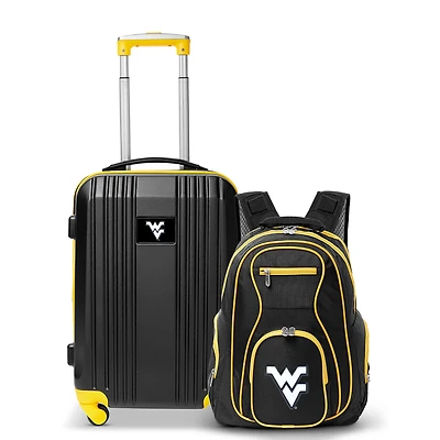 MOJO Black West Virginia Mountaineers 2-Piece Luggage & Backpack Set
