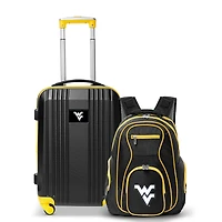 MOJO Black West Virginia Mountaineers 2-Piece Luggage & Backpack Set