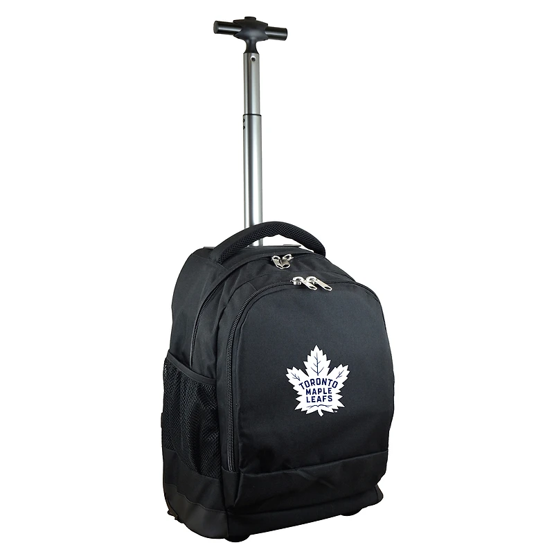 MOJO Black Toronto Maple Leafs Premium Wheeled Backpack