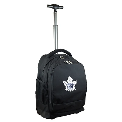 MOJO Black Toronto Maple Leafs Premium Wheeled Backpack