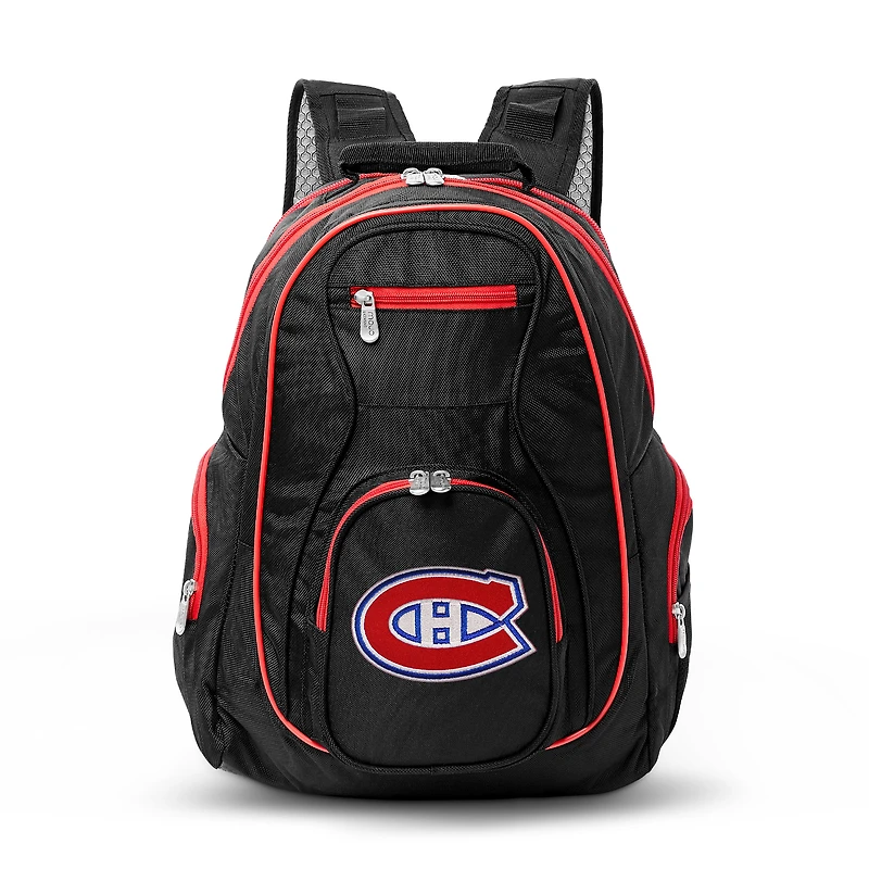 MOJO Black Montreal Canadiens Trim Color Laptop Backpack