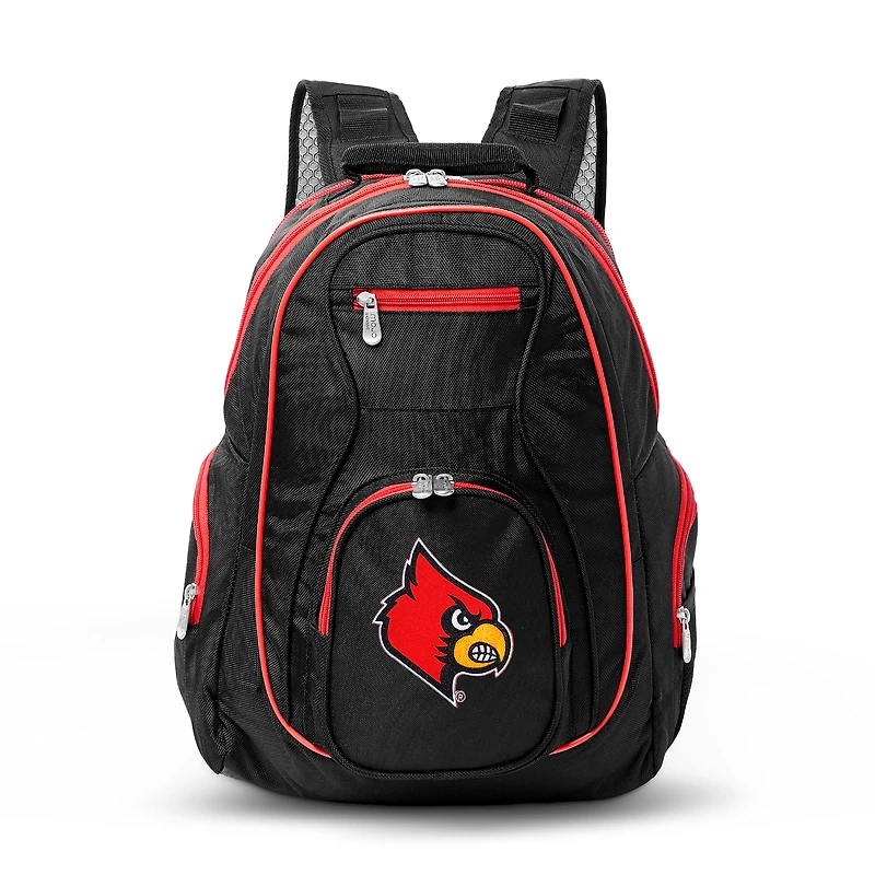 MOJO Black Louisville Cardinals Trim Color Laptop Backpack