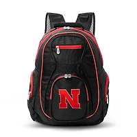 MOJO Black Nebraska Huskers Trim Color Laptop Backpack