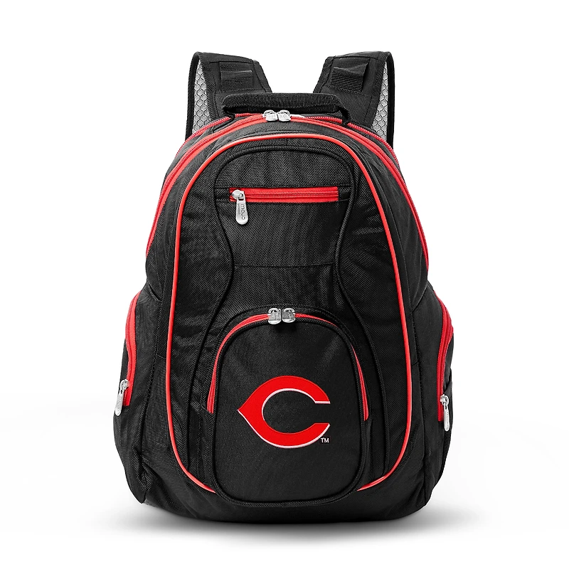 MOJO Black Cincinnati Reds Trim Color Laptop Backpack