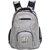 MOJO Gray Milwaukee Brewers Backpack Laptop