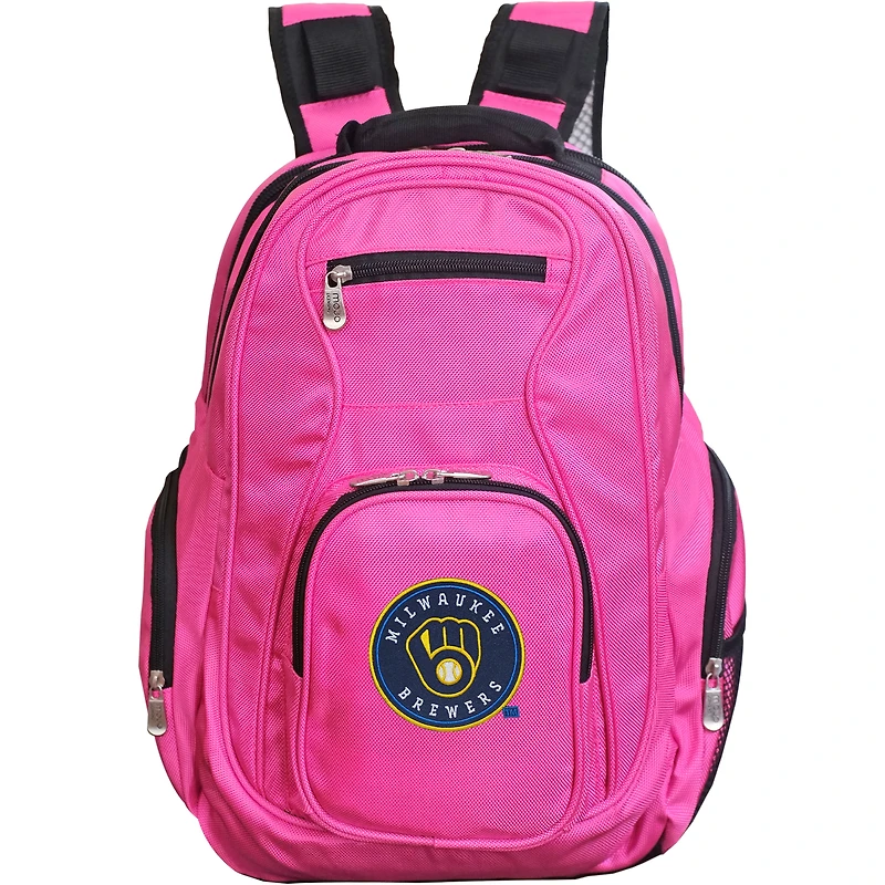 MOJO Pink Milwaukee Brewers Backpack Laptop