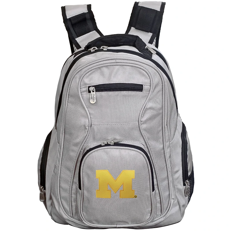 MOJO Gray Michigan Wolverines Backpack Laptop