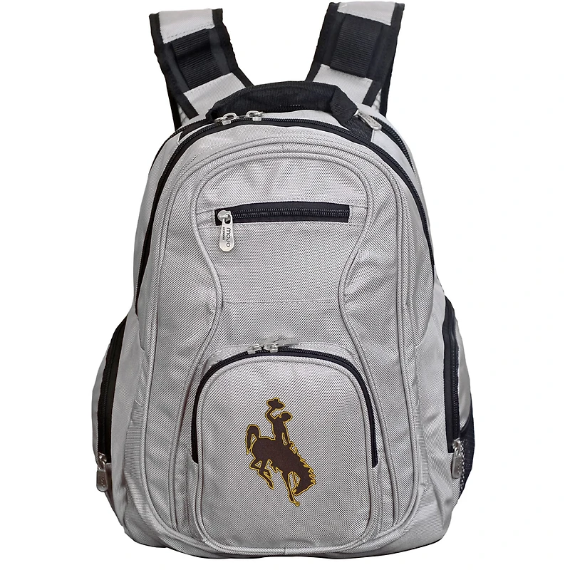 MOJO Gray Wyoming Cowboys Backpack Laptop