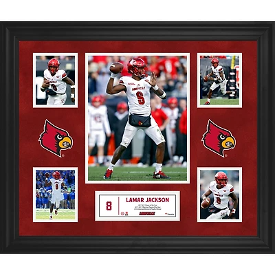 Lamar Jackson Louisville Cardinals Framed 23'' x 27'' 5-Photo Collage