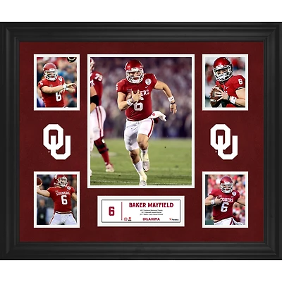 Baker Mayfield Oklahoma Sooners Framed 23'' x 27'' 5-Photo Collage