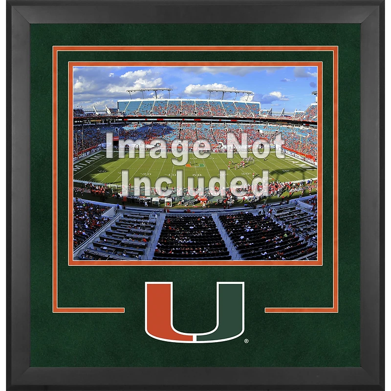 Miami Hurricanes Deluxe 16'' x 20'' Horizontal Photograph Frame with Team Logo