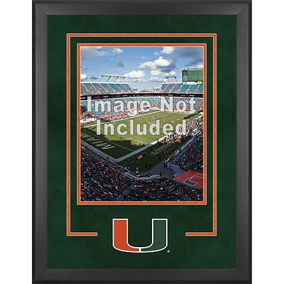 Miami Hurricanes Deluxe 16'' x 20'' Vertical Photograph Frame with Team Logo