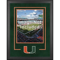 Miami Hurricanes Deluxe 16'' x 20'' Vertical Photograph Frame with Team Logo