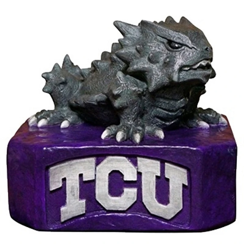 TCU Horned Frogs 10" Horned Frog Stone Mascot Collegiate Legacy Statue