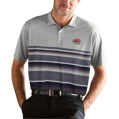 Men's Navy Bucknell Bison Vansport Pro Fade Stripe Polo