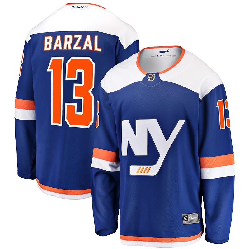Men's Fanatics Mathew Barzal Blue New York Islanders  Breakaway Jersey