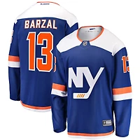Men's Fanatics Mathew Barzal Blue New York Islanders  Breakaway Jersey