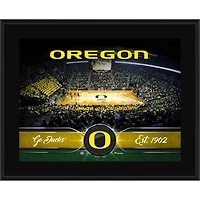 Oregon Ducks 10.5'' x 13'' Sublimated Basketball Plaque