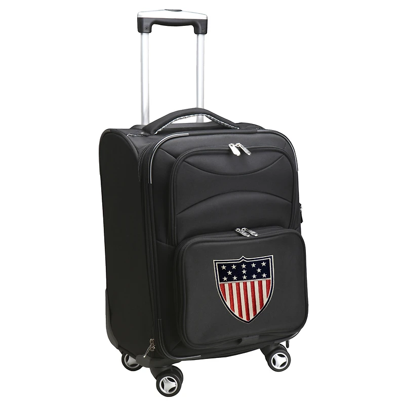 Black Team USA 21" 4 Wheeled Carry-On Spinner