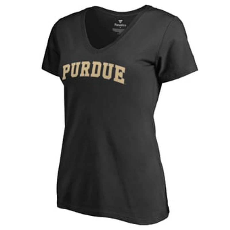 Women's Black Purdue Boilermakers Everyday V-Neck T-Shirt