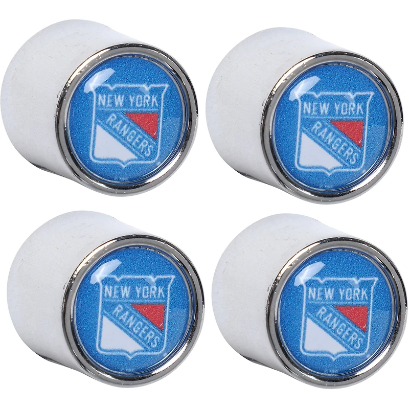 New York Rangers 4-Pack Valve Stem Covers Set