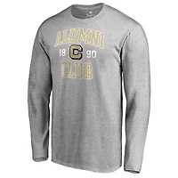 Men's Heathered Gray Colorado Buffaloes C-Club Alumni Arch Long Sleeve T-Shirt