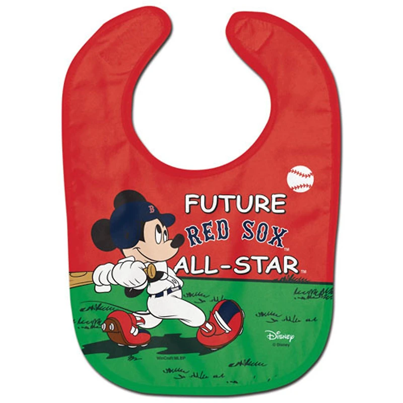 WinCraft Boston Red Sox Disney Mickey All Pro Baby Bib