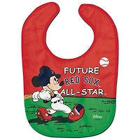 WinCraft Boston Red Sox Disney Mickey All Pro Baby Bib