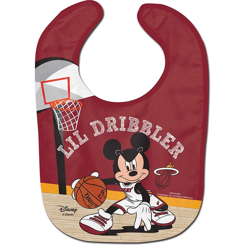 WinCraft Miami Heat Disney Mickey All Pro Baby Bib