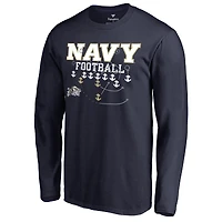 Men's Navy Navy Midshipmen Hometown Collection Triple Option Long Sleeve T-Shirt