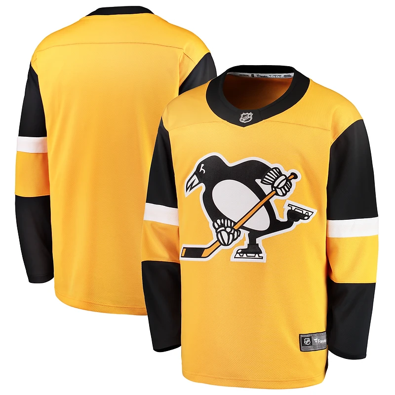 Men's Fanatics Gold Pittsburgh Penguins Alternate Breakaway Jersey