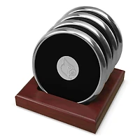 Silver Louisville Cardinals 4-Pack Coaster Set