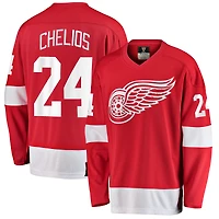 Men's Fanatics Chris Chelios Red Detroit Red Wings Premier Breakaway Retired Player Jersey