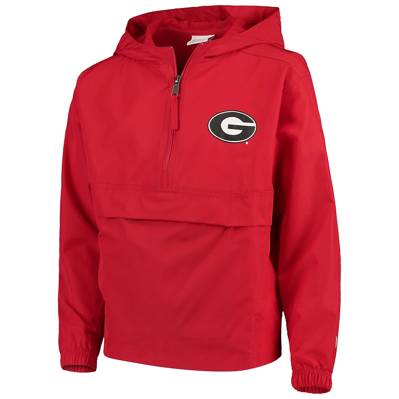 Youth Champion Red Georgia Bulldogs Pack & Go Windbreaker Jacket