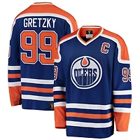 Men's Fanatics Wayne Gretzky Royal Edmonton Oilers Premier Breakaway Retired - Player Jersey