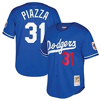 Youth Mitchell & Ness Mike Piazza Royal Los Angeles Dodgers Cooperstown Collection Mesh Batting Practice Jersey