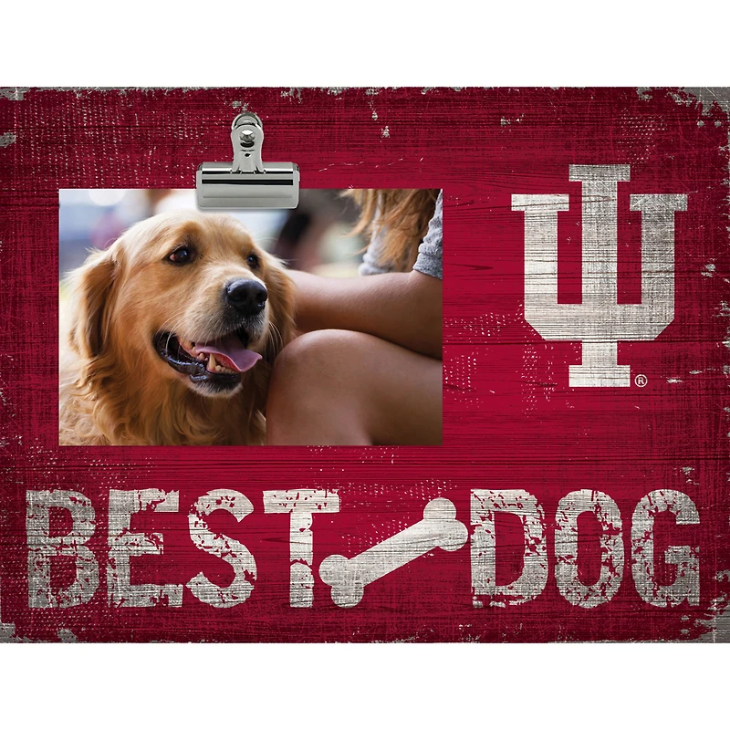 Indiana Hoosiers 10.5" x 8" Best Dog Clip Photo Frame