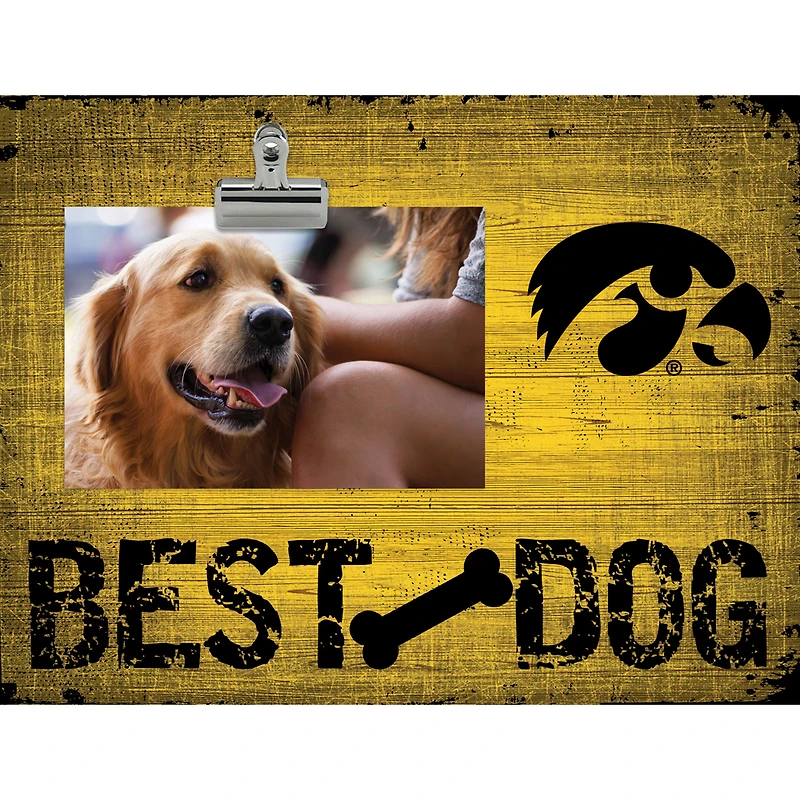Iowa Hawkeyes 10.5" x 8" Best Dog Clip Photo Frame