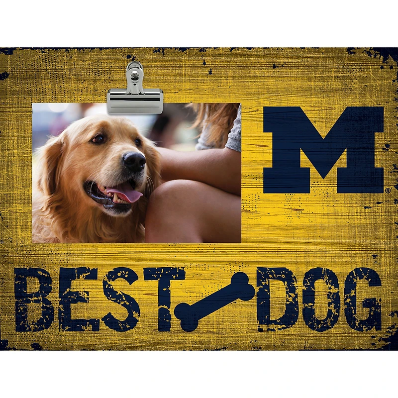 Michigan Wolverines 10.5" x 8" Best Dog Clip Photo Frame