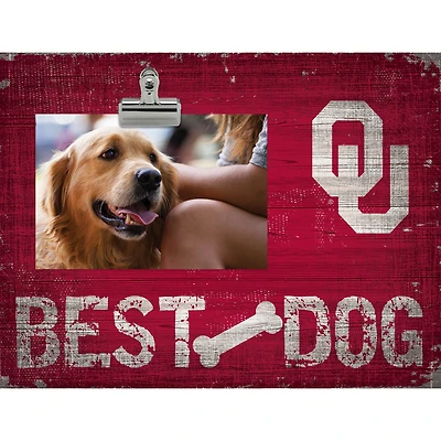 Oklahoma Sooners 10.5" x 8" Best Dog Clip Photo Frame