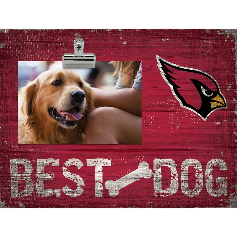 Arizona Cardinals 10.5" x 8" Best Dog Clip Photo Frame