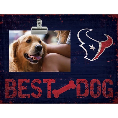 Houston Texans 10.5" x 8" Best Dog Clip Photo Frame